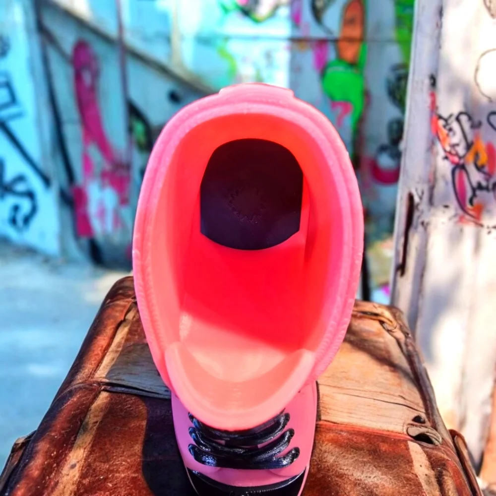 Handmade 3D Printed Pink Shoe Pencil Holder – New, 10"x2.25"x5" - Picture 9 of 10